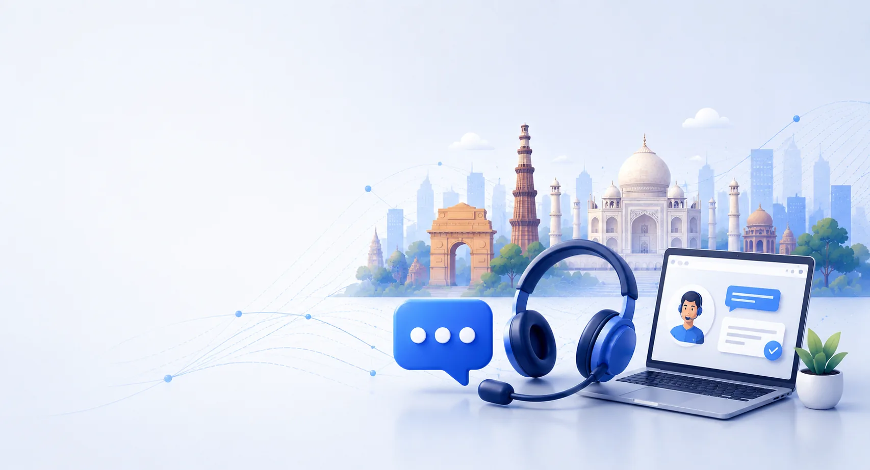 Support headset and envelope